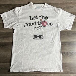 VTG M&M Candy T Shirt Mens Small Good Times‎ Roll Klondike Graphic On Back CYRK